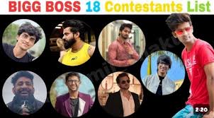 bigg boss 18 contestants list