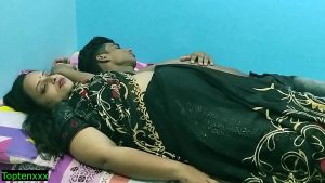 Indian hot stepsister getting fucked by junior at midnight!! Real desi hot sex